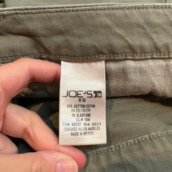 NWT Joe's Jeans Military Green distressed jeans - Picture 5 of 6